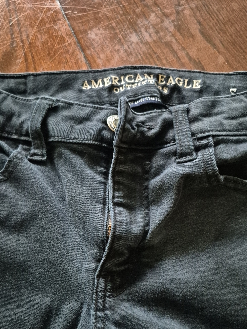 American Eagle Outfitters Stretch, Black High-Rise Women's Jeans